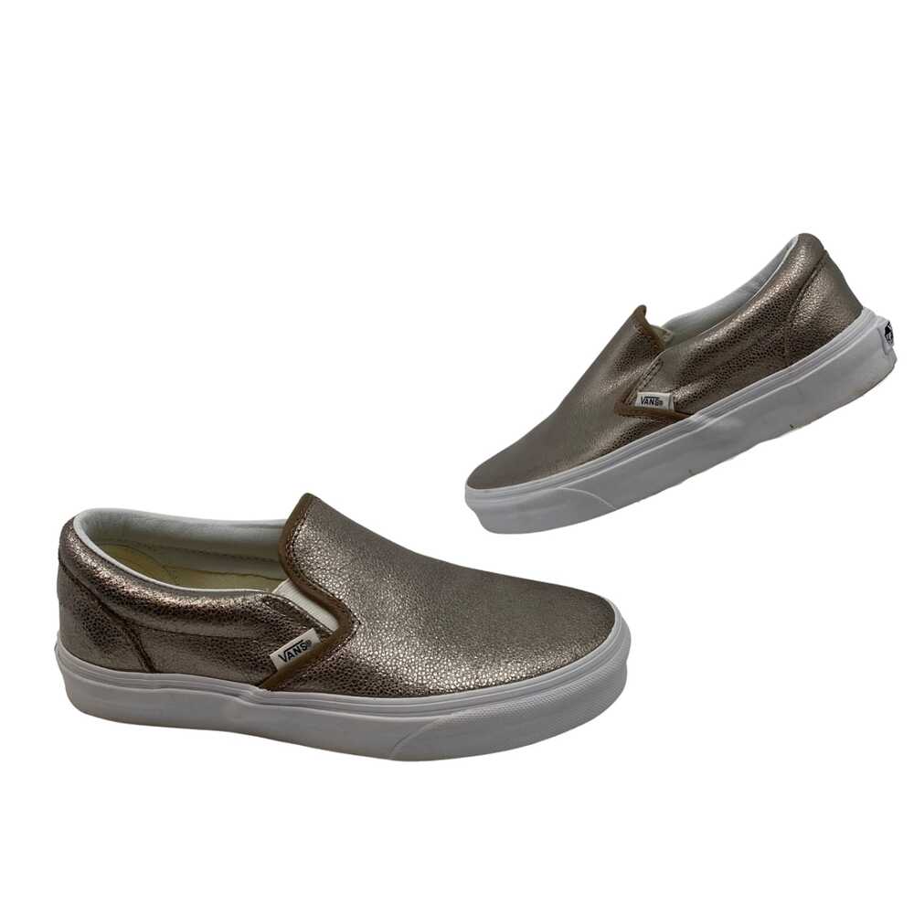 Vans Gold White Sneakers | Womens 8.5